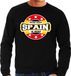 Bellatio Decorations Have fear Spain is here sweater met sterren embleem in de kleuren van de Spaanse vlag - zwart - heren - Spanje supporter / Spaans elftal fan trui / EK / WK / kleding XXL