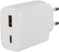 Q-Link chargeur domestique avec technologie GaN - USB-C PD 45W & USB-A QC 18W - Blanc