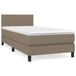 VidaXL Boxspringbed met matras, taupe, 120x190 cm, met stoffen bekleding