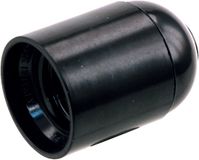 Electra Fitting / Lamphouder Glad zwart E27 54358