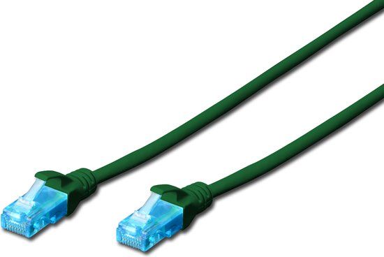 Digitus Cat5e, 1m U/UTP Netwerkkabel - Groen