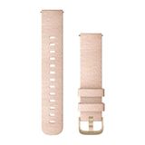 Garmin 20mm Quick Release Band - Pink Nylon with Gold Buckle