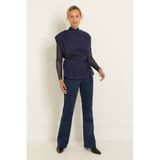 Claudia Sträter CLAUDIA BY CLAUDIA STRÄTER flared broek - donkerblauw