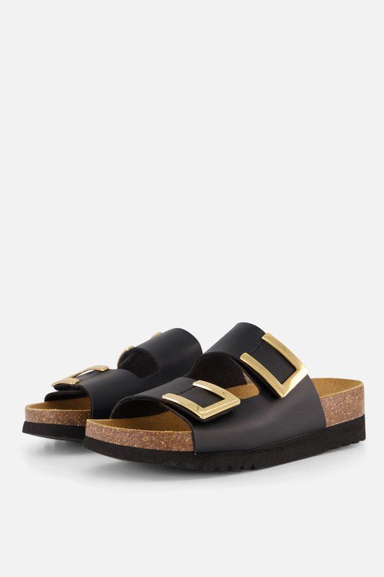 Scholl Monterey Slippers Zwart Synthetisch - Maat 36
