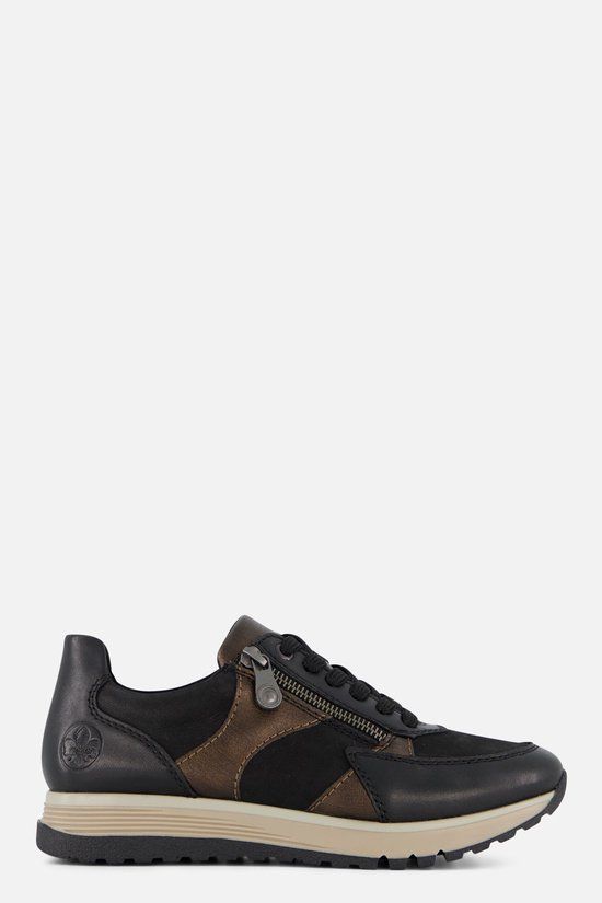 Rieker Sneakers Zwart Synthetisch - Maat 36