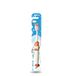 Curadent Cura Farma Tandenborstels met nylon borstelharen met beschermkap en antislip handgreep, 12 stuks, verschillende kleuren, originele Cura Farma (12 stuks Happy Teeth (extra zacht))