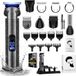 Sansbeauté 2-in-1 Baardtrimmer Mannen + Kappersmantel - Trimmer voor Baard en Lichaam - Incl. 2 opzetstukken - Gold Edition