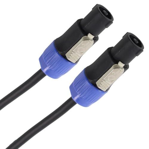 Plugger HP Speakon stekker naar stekker 1,5 mm²/6 m zwart