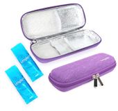 Kit isolant pour insuline pour diabétiques avec 2 poches de glace