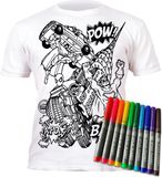 T-shirt SPLAT PLANET Colour In T-Shirts Superhero 9-11