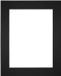 yd. Passe-Partout Fotomaat 13x18 cm - Lijstmaat 24x30 cm - Noir - Museumkarton