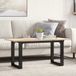 Maison Exclusive Table de conférence avec cadre en forme de O, 90x40x45 cm, bois de pin et acier