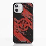 Manchester United Coque de Téléphone 3D Officielle – Design Abstrait Rouge et Noir