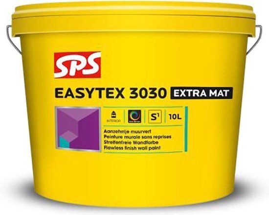 Sps easytex 3030 extra mat wit/p 4 liter - zowel aanzetvrij als baanvrij