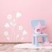 Sticker mural Fleurs - 237x307 cm - Noir