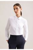 Seidensticker Women's Blouse Slim Fit Fine Twill Longsleeve SN080661 - White - 44