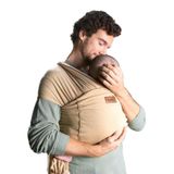 Jané Cocoon Draagbare draagdoek, elastisch, vanaf de geboorte tot 20 kg, met reistas, 5 m lang, kangoeroe-methode, premature baby's, sesam