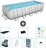 Bestway Rechthoekig Power Steel Zwembad - 640 x 274 x 132 cm - Grijs
