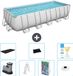 Bestway Rechthoekig Power Steel Zwembad - 640 x 274 x 132 cm - Grijs