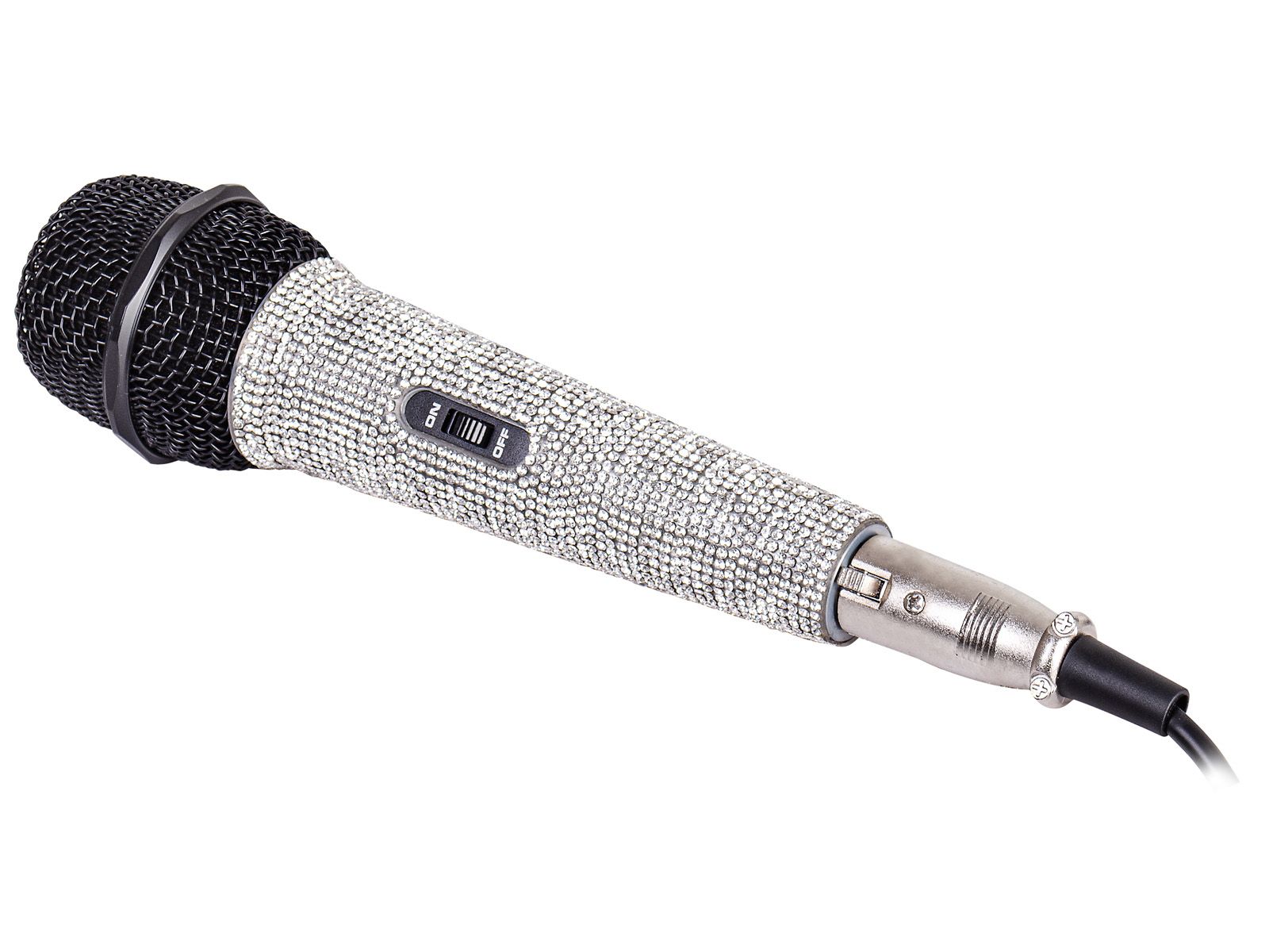 Trevi EM 30 STAR Karaoke Microphone - Black, Metallic, Silver