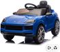 Vrooomy Porsche Cayenne 12V Elektrische Kinderauto Blauw