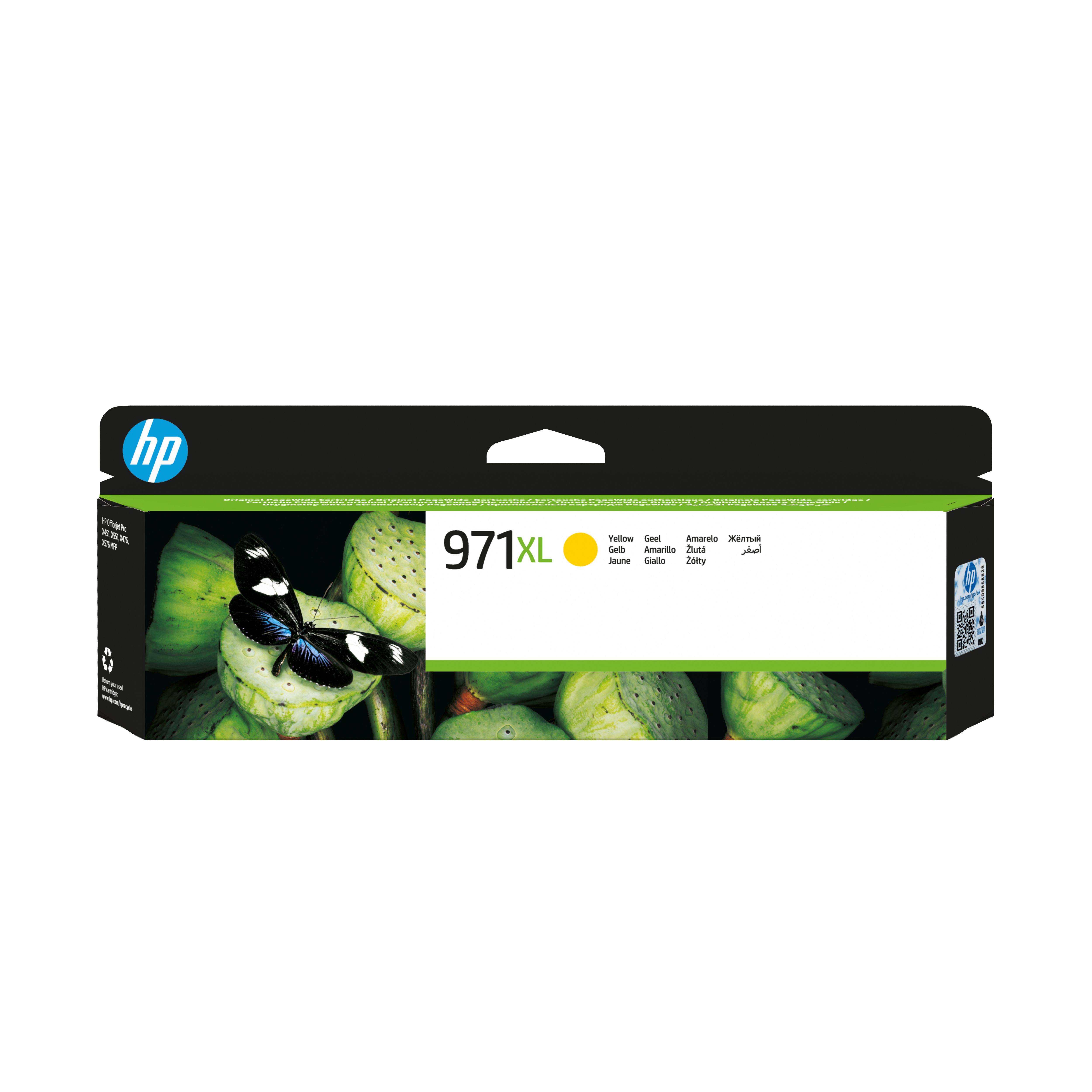 HP 971XL Yellow Ink Cartridge - High Capacity - Original