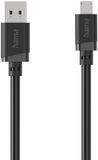 Hama 00201805 USB-kabel USB 2.0 USB-A stekker, USB-micro-A stekker 3 m Zwart