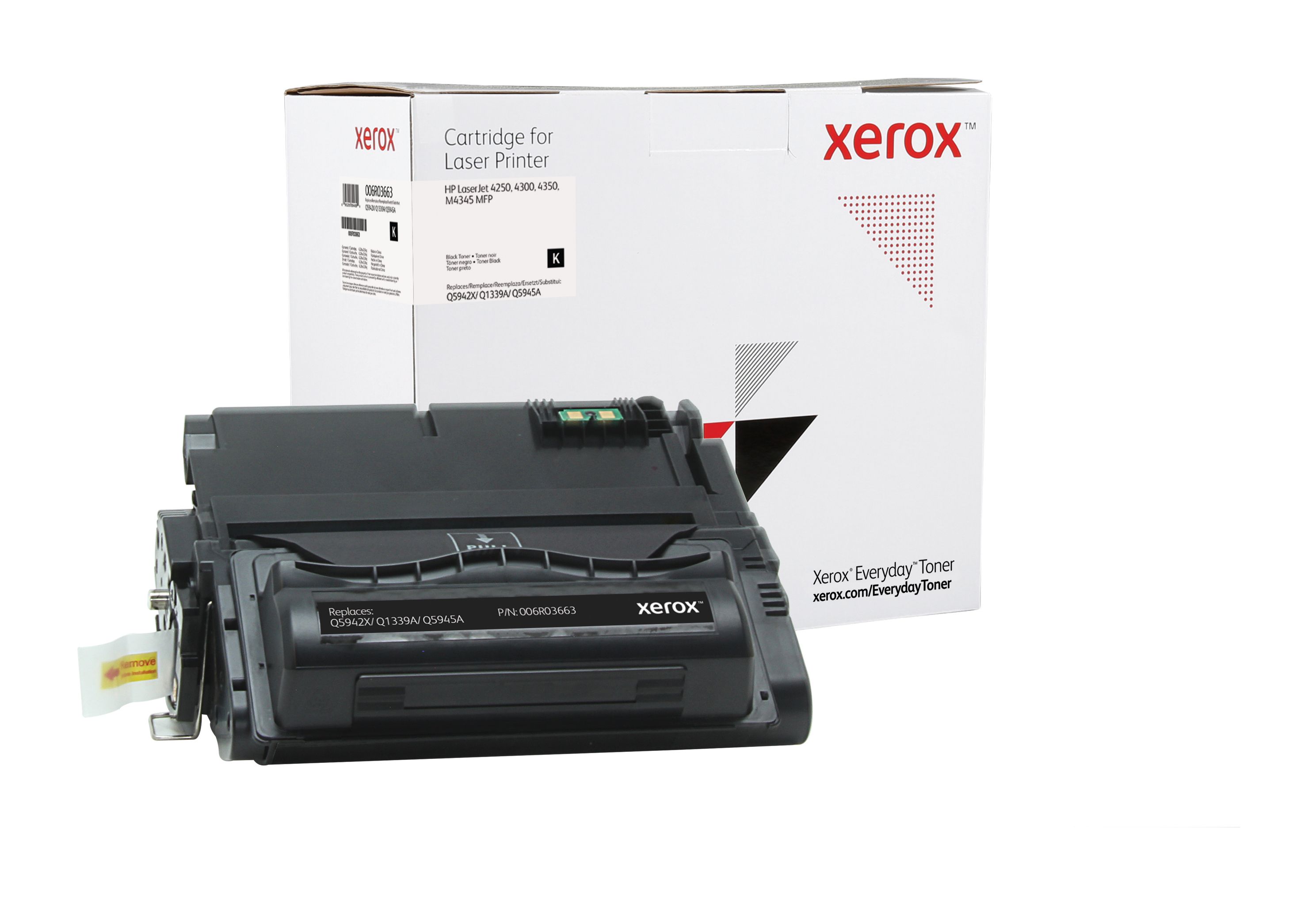Xerox Everyday Mono Toner - HP 42X/39A/45A (Q5942X/ Q1339A/ Q5945A) - Zwart