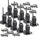 Retevis RT27 talkie-walkie avec casque, talkie-walkie PMR446 avec station de charge USB, 16 canaux, CTCSS/DCS, cryptage DCS, fonction VOX, adapté aux services de sécurité, écoles, chantiers et supermarchés. (10 secondes)