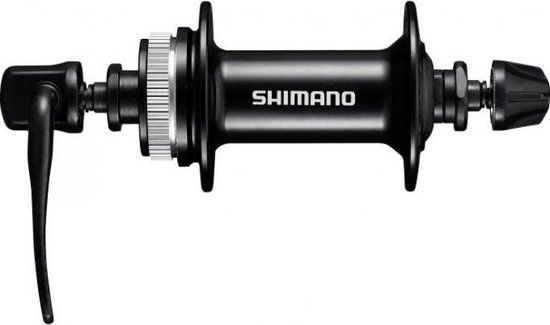 Shimano FH-MT200-B Voornaaf - 36 gaats Center Lock - Zwart