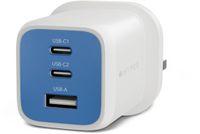 Targus HyperJuice Flex 65W GaN Laptop, Smartphone, Headset, Draagbare game console Blauw, Wit AC Binnen