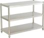 StarTech RVS Opbergrek - Magnetronrek - 3 niveaus - Vrijstaand rek - 80 x 80 x 40 cm - Draagvermogen 30 kg - Zilver