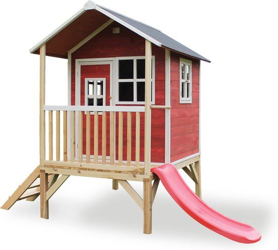 EXIT Loft 300 Wooden Playhouse - Red