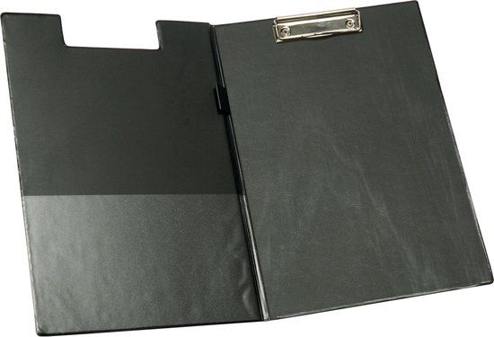 Q-CONNECT klemplaat, PP, ft A4, dubbel, zwart 12 stuks