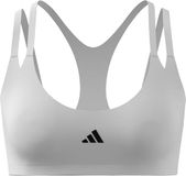 adidas Mujer Optime Workout Strappy Light Support Bra, white, XS