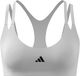 adidas Mujer Optime Workout Strappy Light Support Bra, white, XS