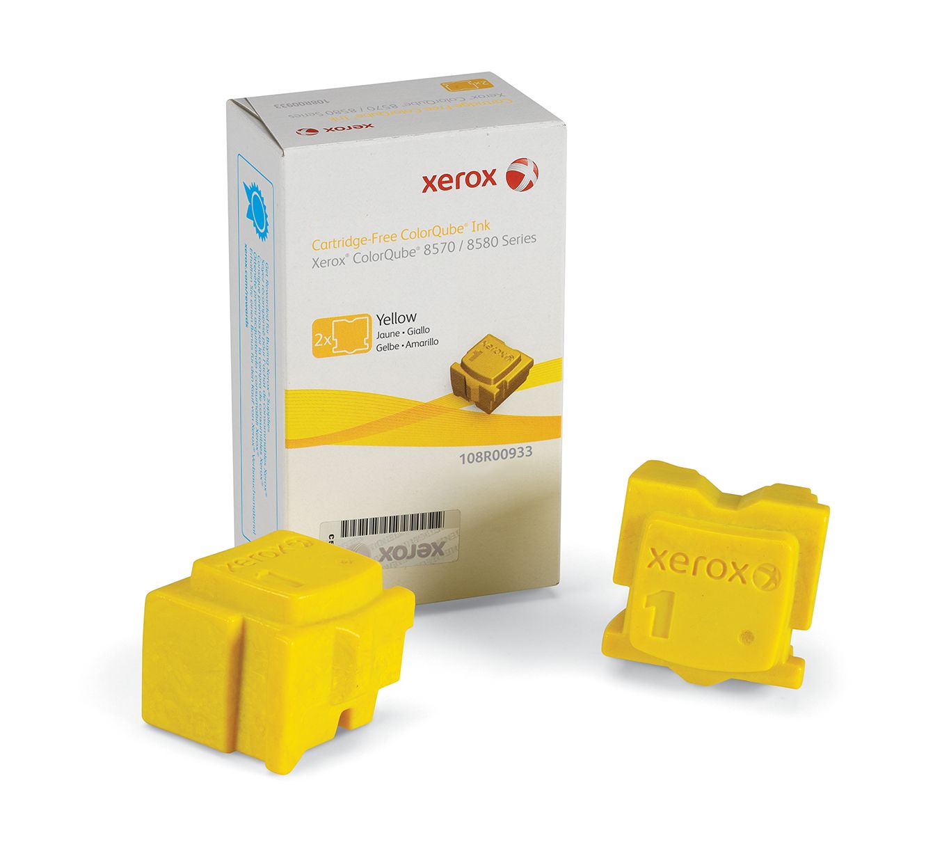 Xerox 108R00933 toner cartridge geel origineel voor ColorQube 8570 / 8580 (4400 pagina's)