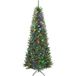 Sapin de Noël 210 cm éclairé avec 350 lumières blanches et colorées, 9 modes d'éclairage
