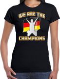 Bellatio Decorations Verkleed shirt voor dames - Duitsland - zwart - voetbal supporter - themafeest XXL
