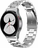 By Qubix - Stalen schakelband - Zilver - Smartwatch bandje 20mm