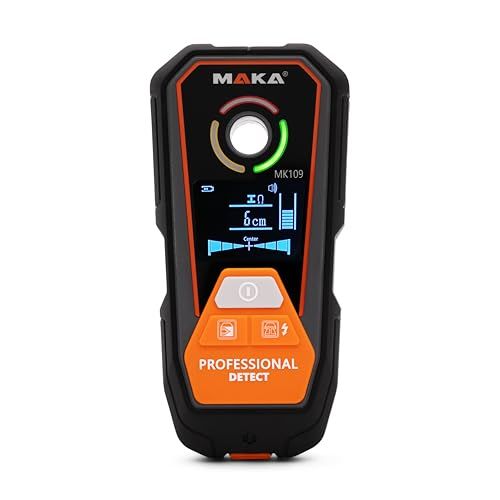 MAKA Digitale Leidingzoeker Pro - Oplaadbaar - Koper, Metaal & Hout detectie tot 120mm - Leidingdetector