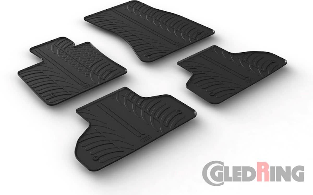 Gledring Rubbermatten BMW X5 2013- (T Profiel 4-delig + Montageclips