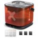 Molly &amp; Cody Molly&Cody Draadloze kattenwaterfontein, 3L roestvrijstalen draadloze huisdierfontein, werkt op batterijen met stille pomp voor binnenkatten en kleine honden, inclusief 3 filters