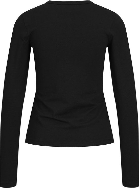 JJXX GIRL JACK&JONES - JXCELINE GIGI STR LS TEE JRS NOOS GRL - Meisjes - Lange mouwen shirts - Maat 128 - Zwart