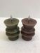 LED wax candle toy brown 15cm decorative light.