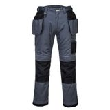 Portwest PW3 Werkbroek met holsterzakken T602 - Grijs/Zwart - 33