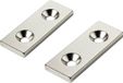 Tru Components W40L15T3-2M4 Permanente magneet Rechthoekig (l x b x h) 40 x 15 x 3 mm N35