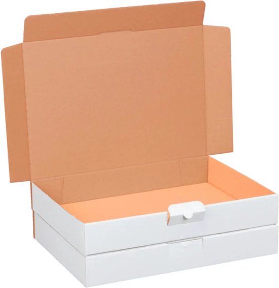 25 x Witte Ecologische Postdozen/ Verzenddozen Formaat A4 32x22.5x5cm