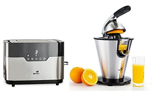 senya Smart Toaster (SYBF-T022) en citruspers Vitamine Ready (SYBF-CJ002) roestvrij staal