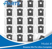 Plus.Parts Dreame X60 Pro Ultra Sacs aspirateur complets (20 pièces)